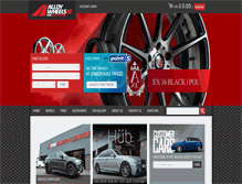 Tablet Screenshot of alloywheelsni.com